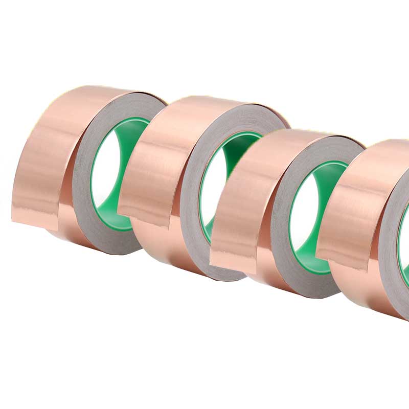 50M copper foil tape single-sided conductive pure copper self-adhesive  shielding