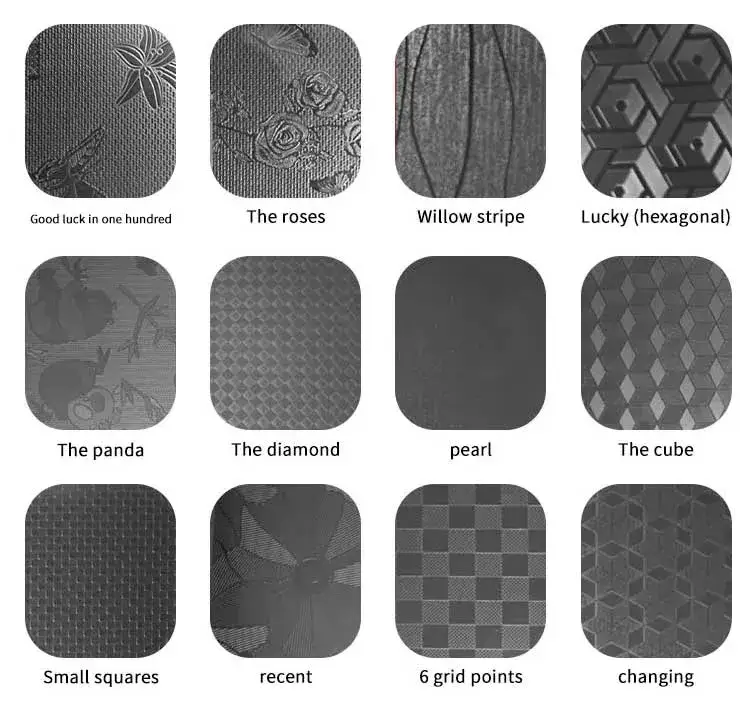 patterns of colored SS sheet