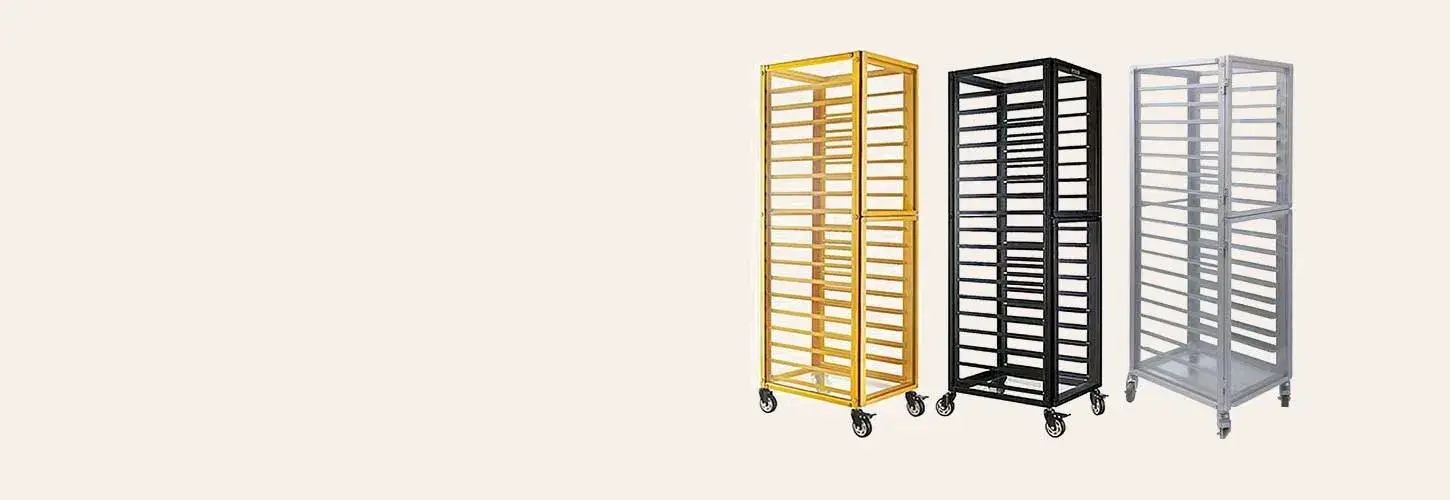 Flat Top Bakery/Hotel Aluminum Tray Trolley